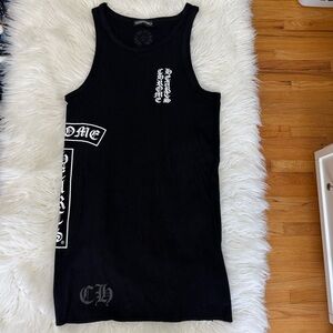 REPOSHING Chrome Hearts Black Tank Top